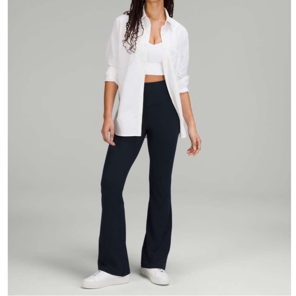 Lululemon Groove Super-High-Rise Flared Pant *Nulu True Navy - Picture 1 of 9